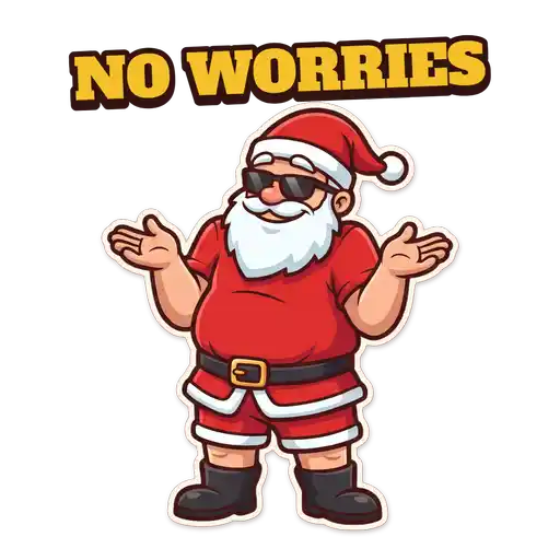 Animated GIF: Santa no worries