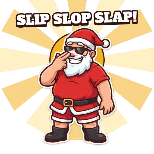 Animated GIF: Santa zinc cream