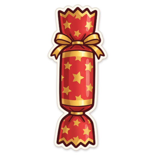 Sticker: Bon bon christmas cracker