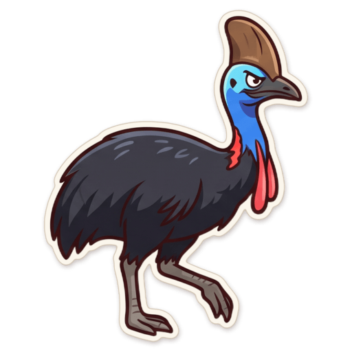 Sticker: Cassowary