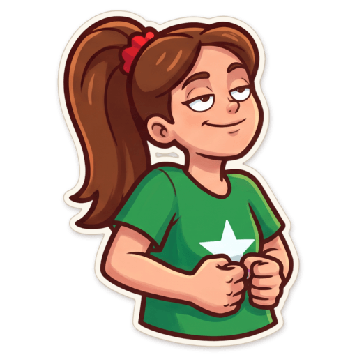 Sticker: Cousin kylie smug
