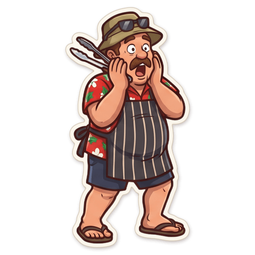 Sticker: Dad aghast