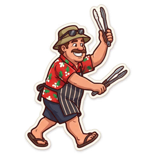 Sticker: Dad snags on