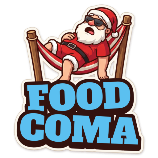 Sticker: Food coma