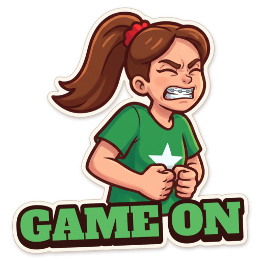 Sticker: Game on