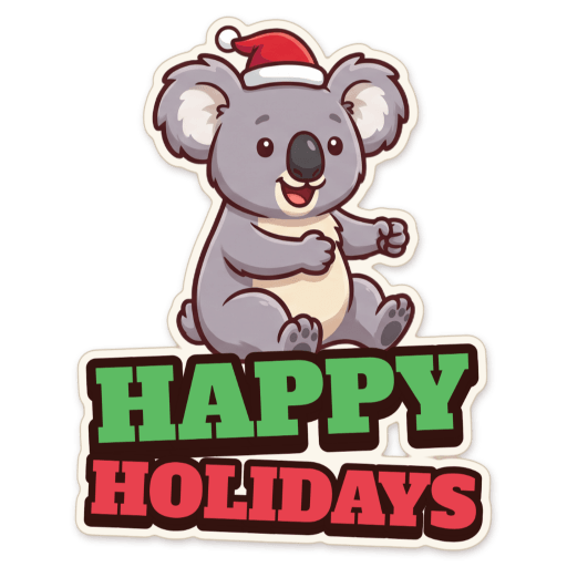 Sticker: Happy holidays
