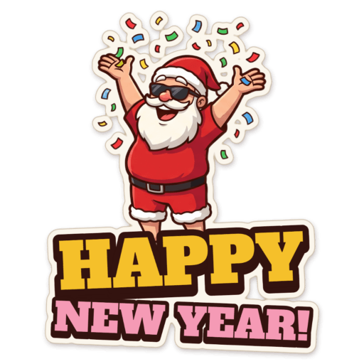 Sticker: Happy new year