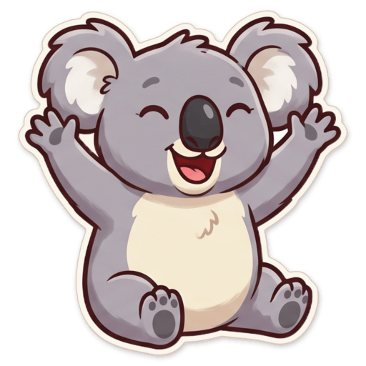 Sticker: Koala happy