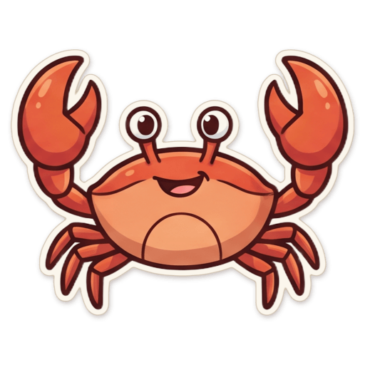Sticker: Mud crab