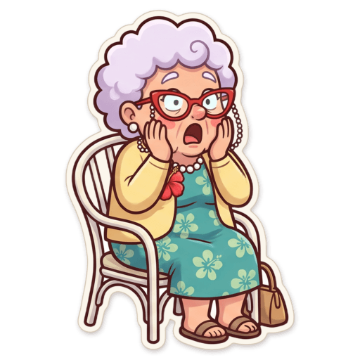 Sticker: Nan aghast