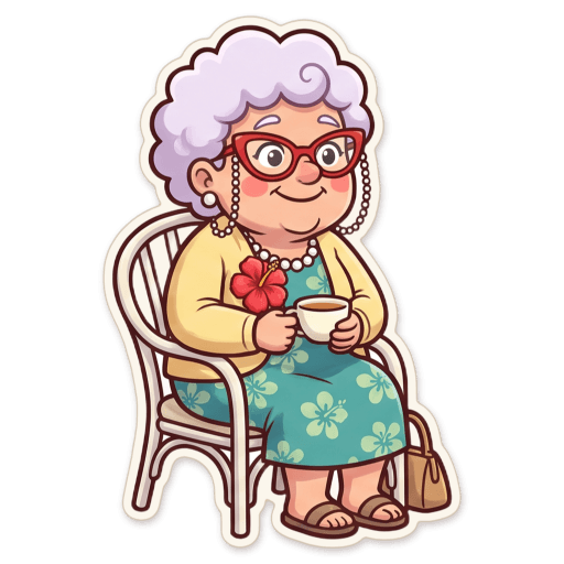 Sticker: Nan cuppa