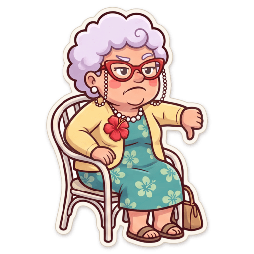 Sticker: Nan thumbs down