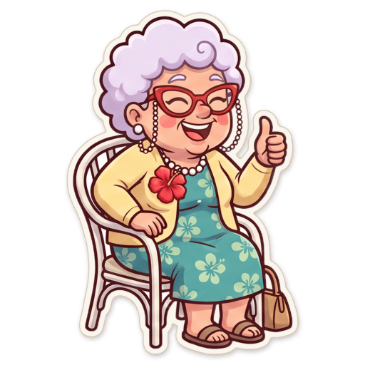 Sticker: Nan thumbs up