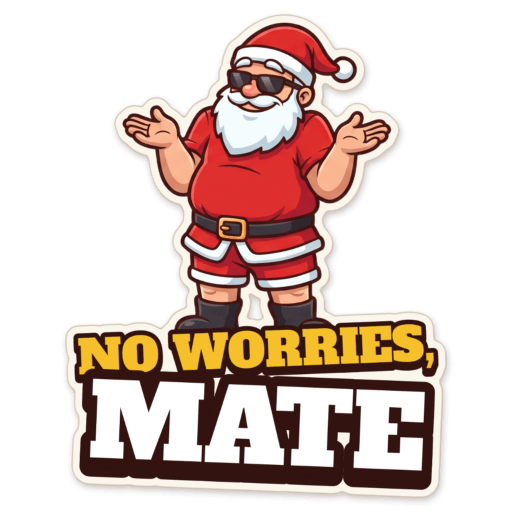 Sticker: No worries mate