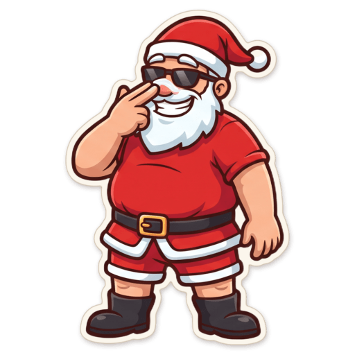 Sticker: Santa zinc cream