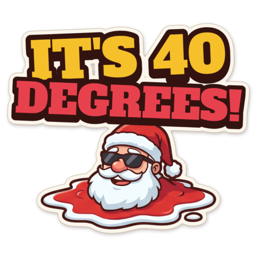 Sticker: Too hot