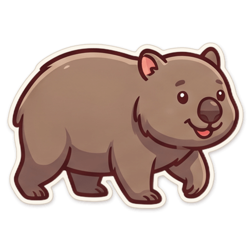 Sticker: Wombat